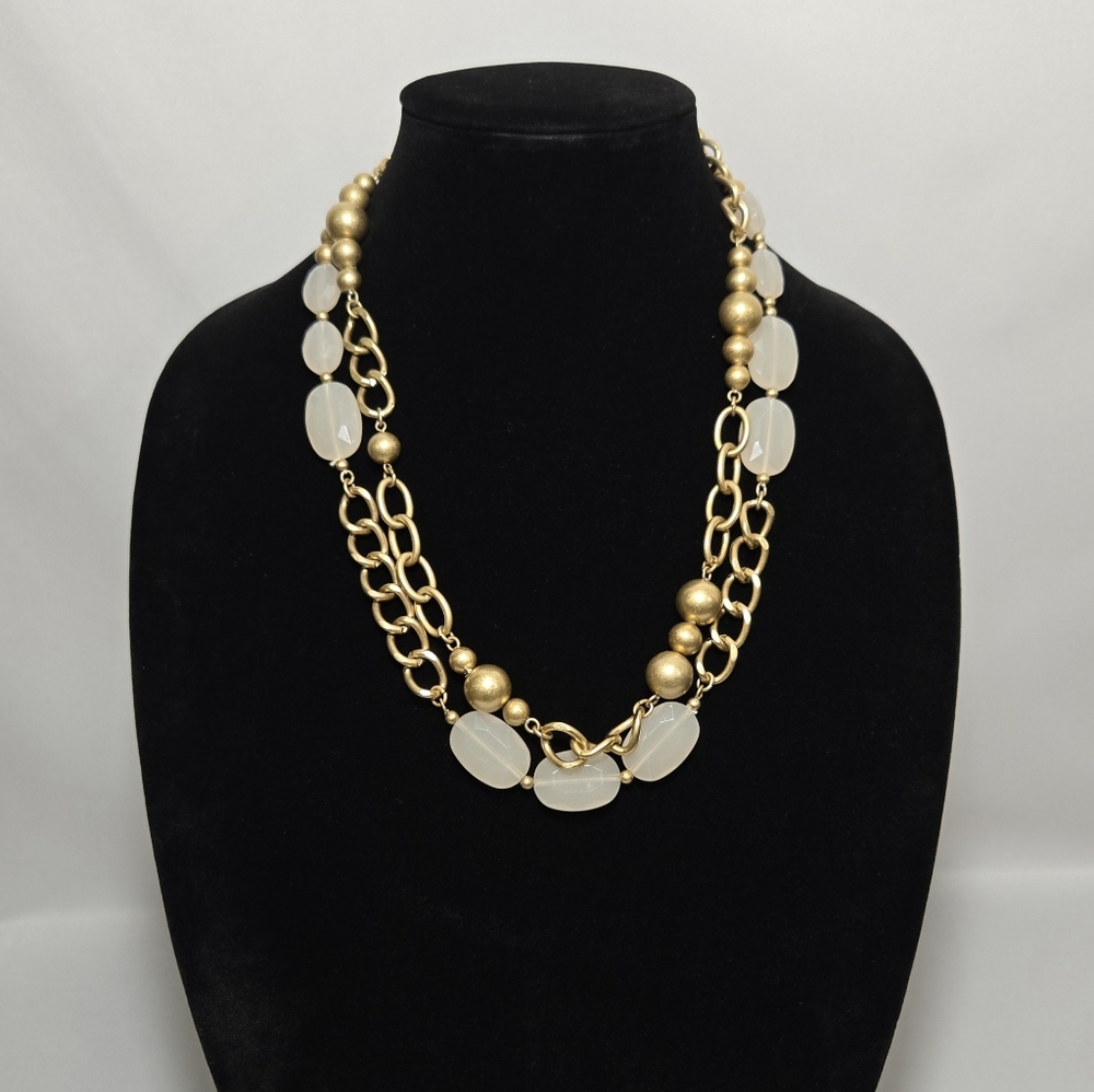 Lia Sophia Multi-Strand Beaded Chain Necklace #1043